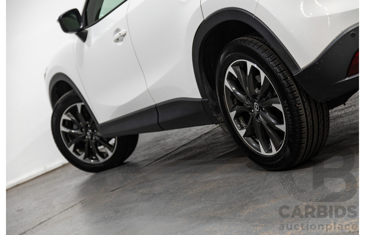 10/2015 Mazda CX-5 GT (AWD) MY15 4d Wagon Pearl White Twin turbo Diesel 2.2L