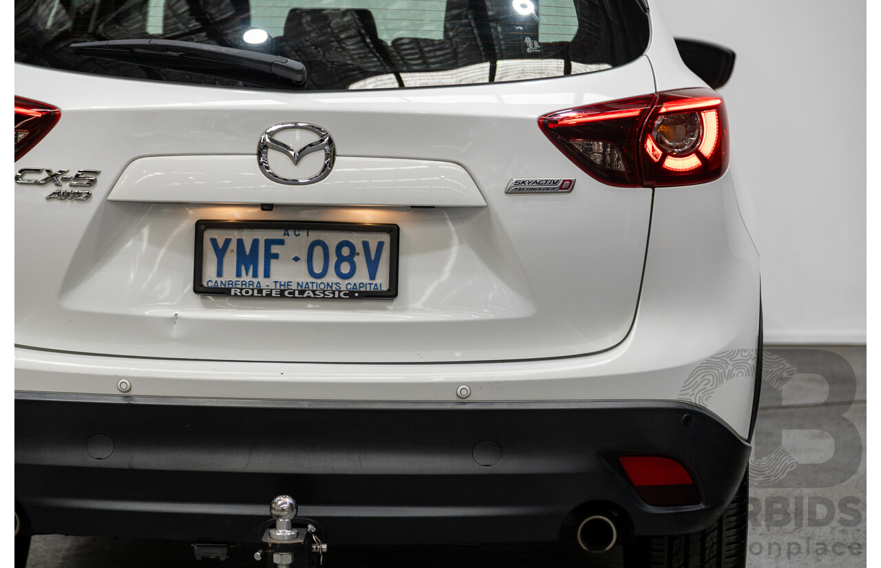 10/2015 Mazda CX-5 GT (AWD) MY15 4d Wagon Pearl White Twin turbo Diesel 2.2L