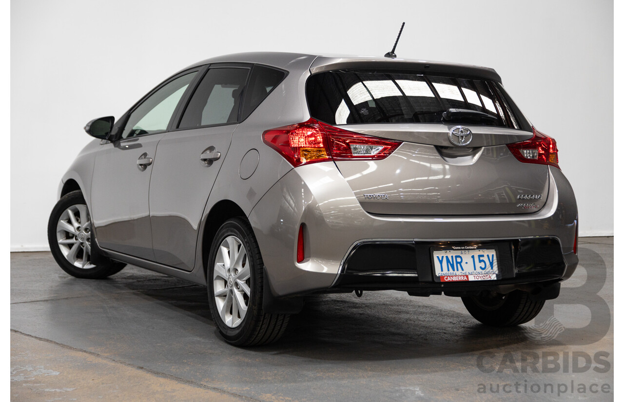 8/2014 Toyota Corolla Ascent Sport ZRE182R 5d Hatchback Advant Garde Bronze Metallic 1.8L