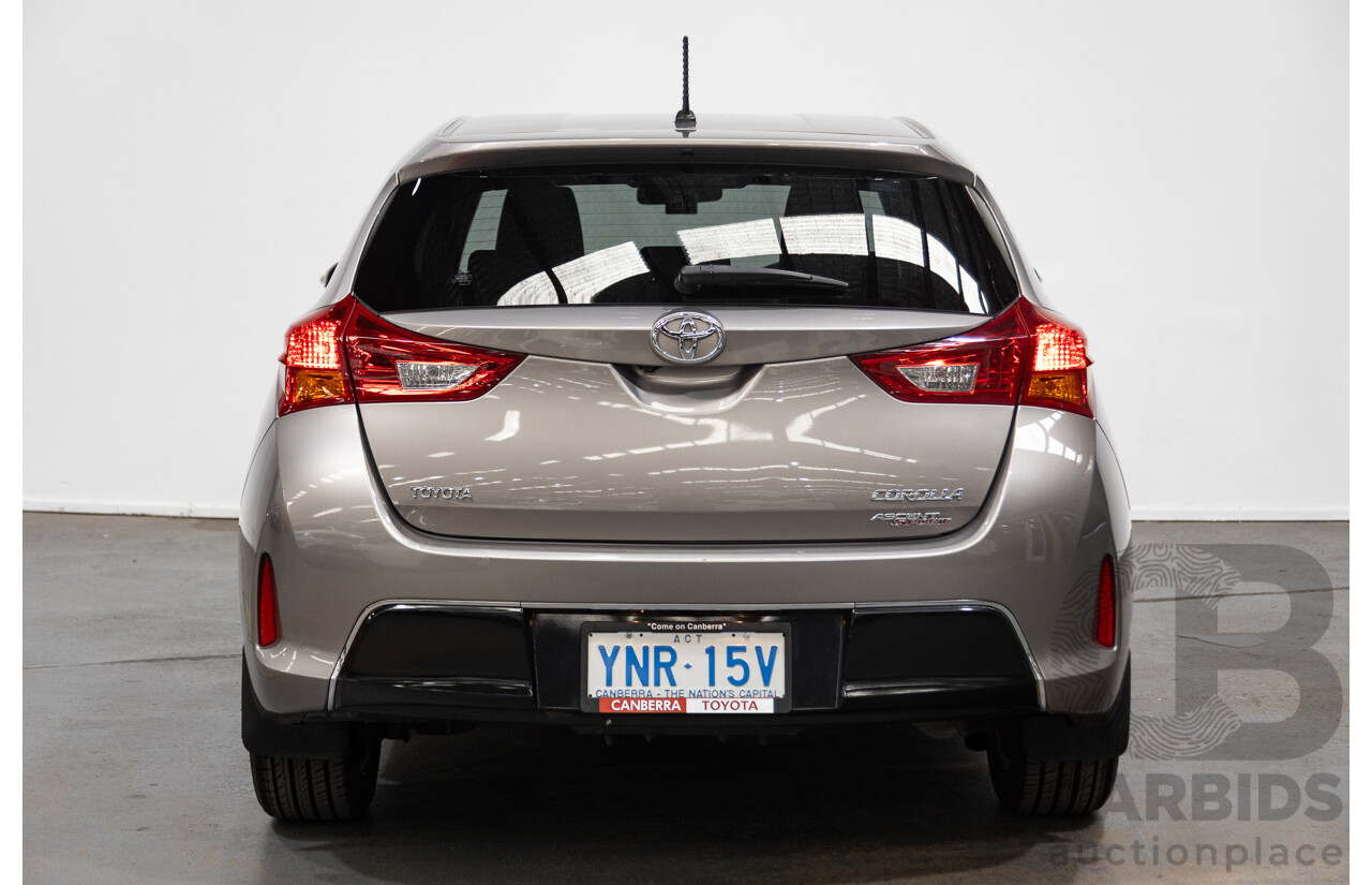 8/2014 Toyota Corolla Ascent Sport ZRE182R 5d Hatchback Advant Garde Bronze Metallic 1.8L