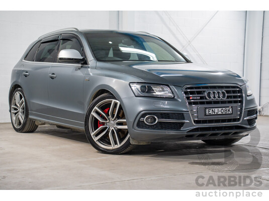 1/2015 Audi SQ5 3.0 TDI Quattro 8R MY15 5d Wagon Monsoon Grey Metallic Twin Turbo Diesel V6 3.0L