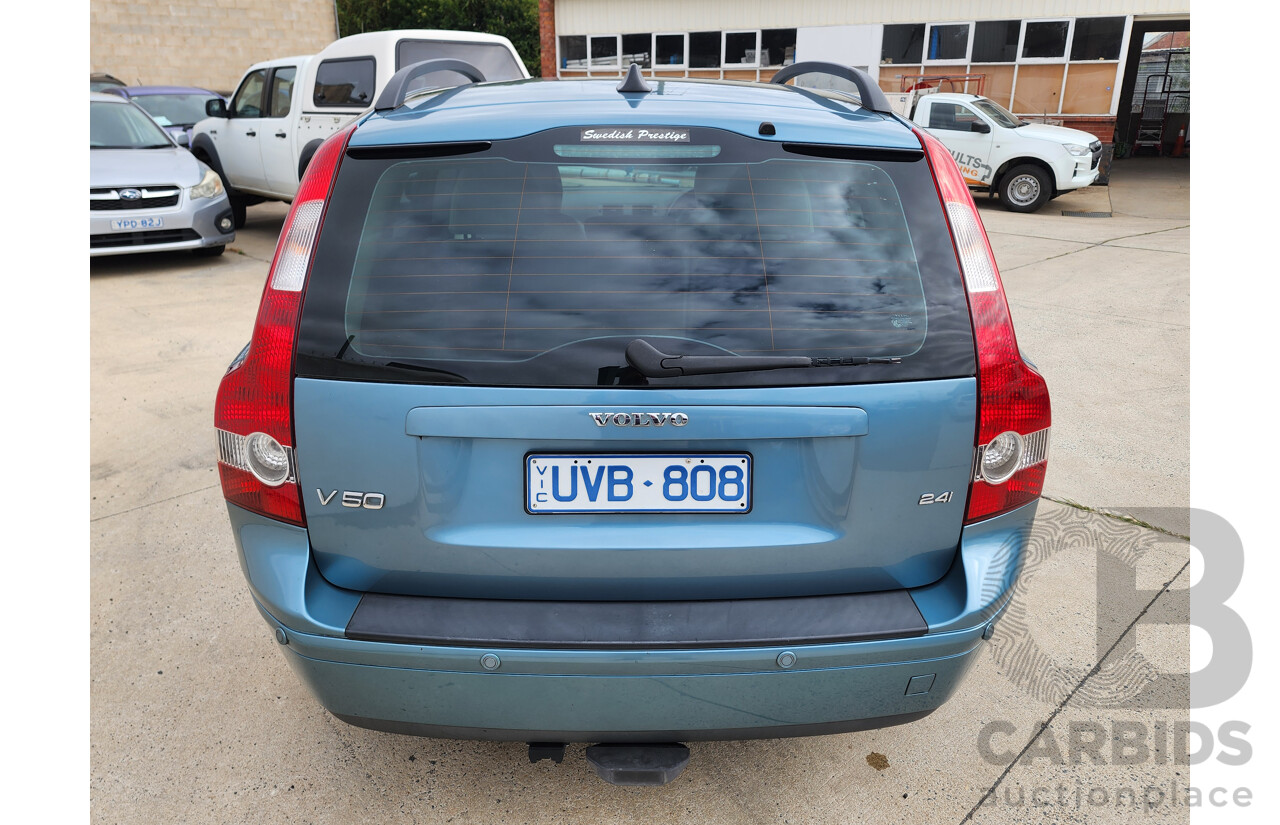3/2007 Volvo V50 2.4 S MY07 4d Wagon Blue 2.4L