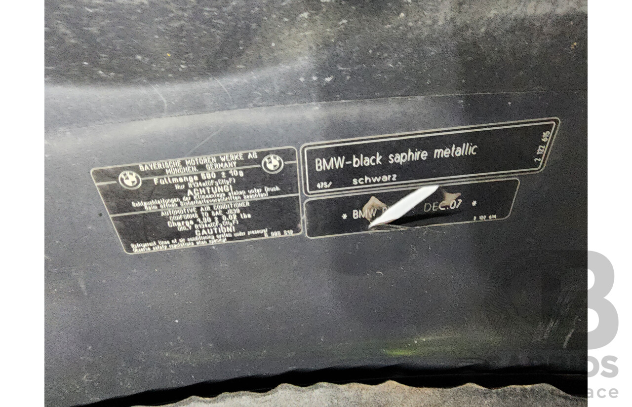 2/2008 Bmw 3 20d Executive E90 07 UPGRADE 4d Sedan Black 2.0L
