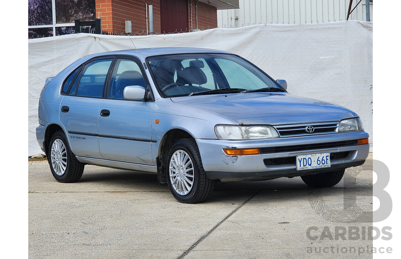 3/1996 Toyota Corolla RV SECA AE102R 5d Liftback Silver 1.8L