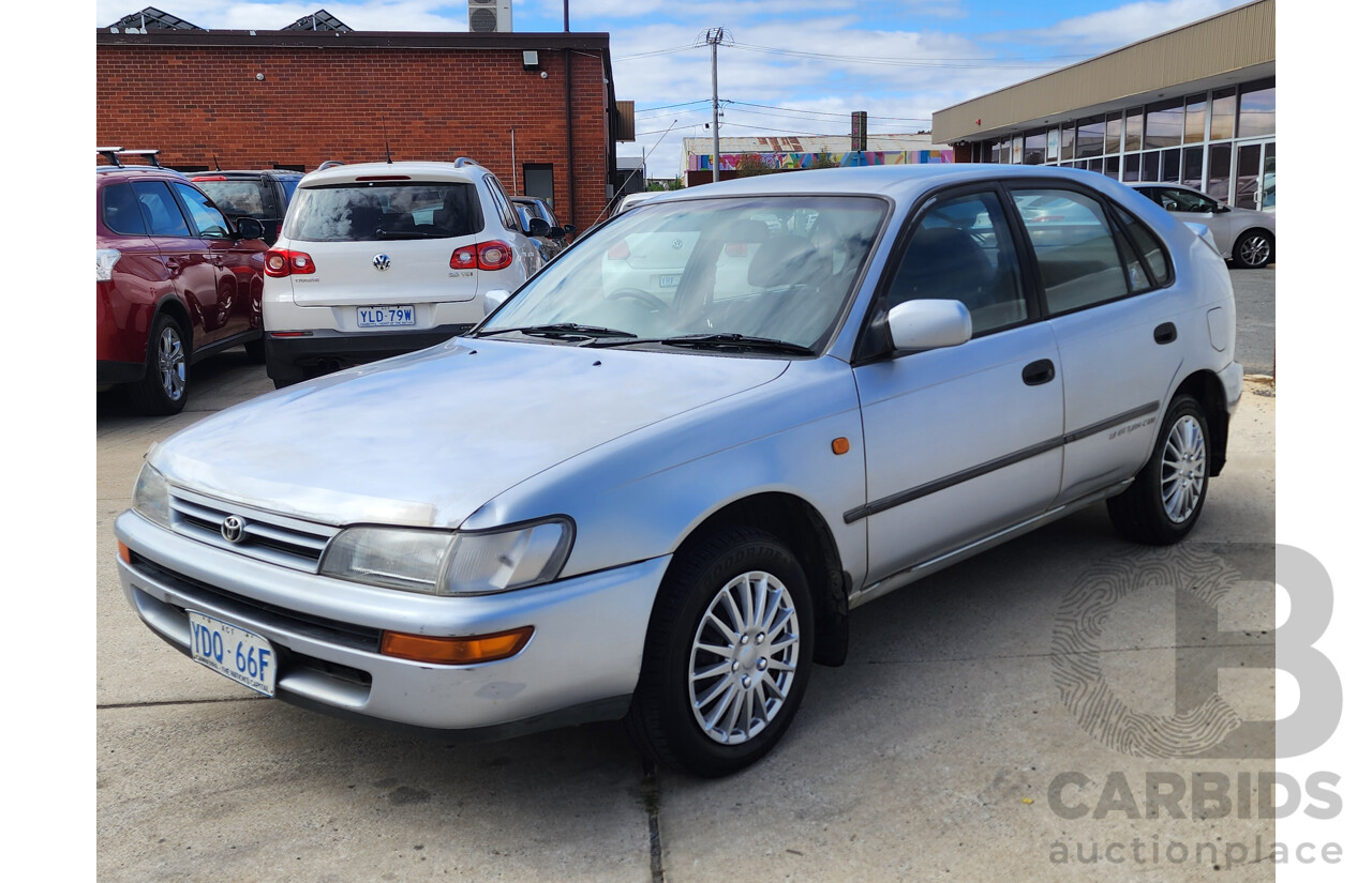 3/1996 Toyota Corolla RV SECA AE102R 5d Liftback Silver 1.8L