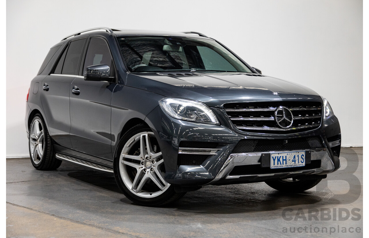 08/2014 Mercedes-Benz ML350 AMG Pack CDI BLUETEC (AWD) W166 MY14 4D Wagon Tenorite Grey Metallic Turbo Diesel 3.0L