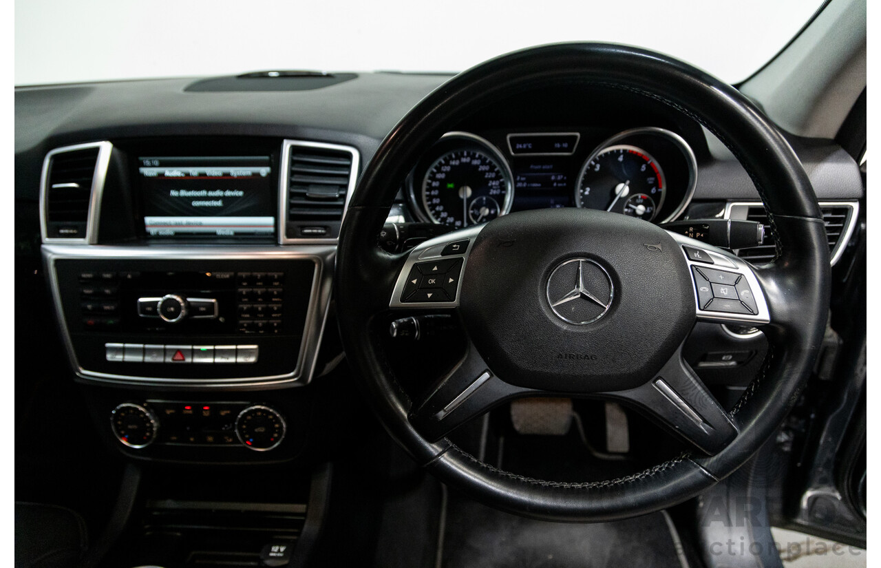 08/2014 Mercedes-Benz ML350 AMG Pack CDI BLUETEC (AWD) W166 MY14 4D Wagon Tenorite Grey Metallic Turbo Diesel 3.0L