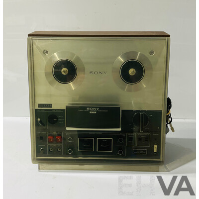 Vintage Sony TC 366 Three Head Stereo Reel to Reel Tape Deck in Original Box with Seven Reels