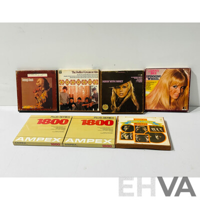 Collection of Vintage Stereo Tapes Including Movin’ with Nancy, Lenny Dee Spinning Wheel and More