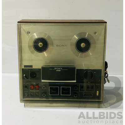 Vintage Sony TC 366 Three Head Stereo Reel to Reel Tape Deck in Original Box with Seven Reels
