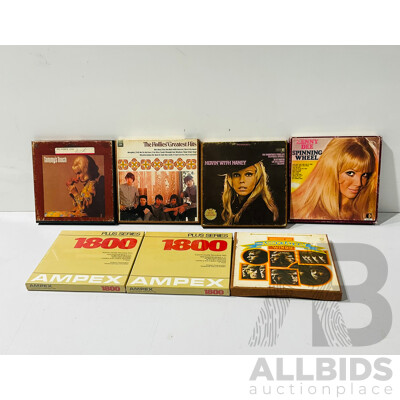 Collection of Vintage Stereo Tapes Including Movin’ with Nancy, Lenny Dee Spinning Wheel and More