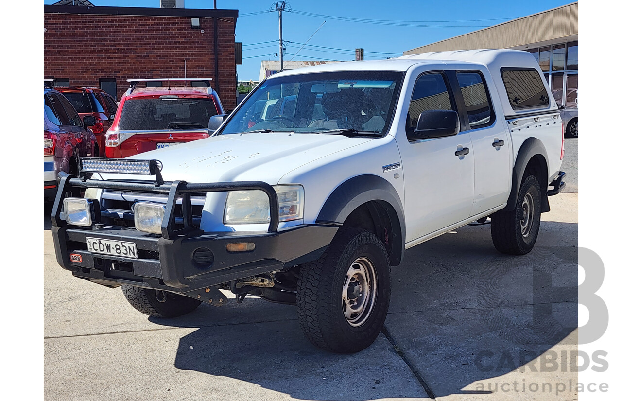 9/2008 Ford Ranger XL (4x4) PJ 07 UPGRADE Dual Cab P/Up White 3.0L