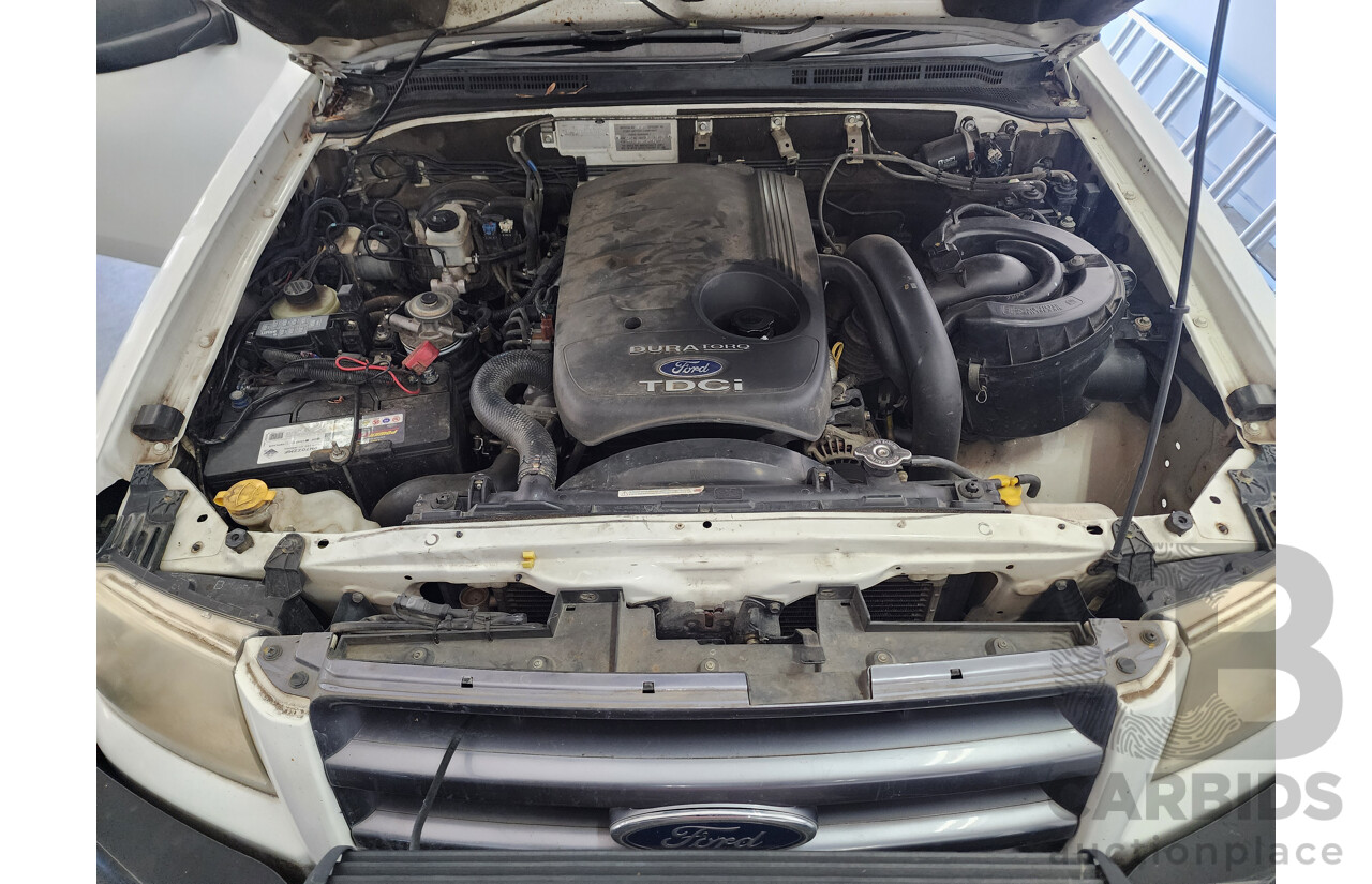 9/2008 Ford Ranger XL (4x4) PJ 07 UPGRADE Dual Cab P/Up White 3.0L
