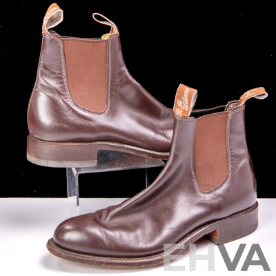 Pair Australian R M Williams Leather Boots, Size 7E