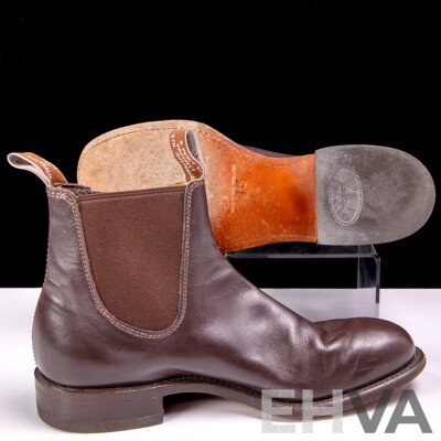 Pair Australian R M Williams Leather Boots, Size 7E