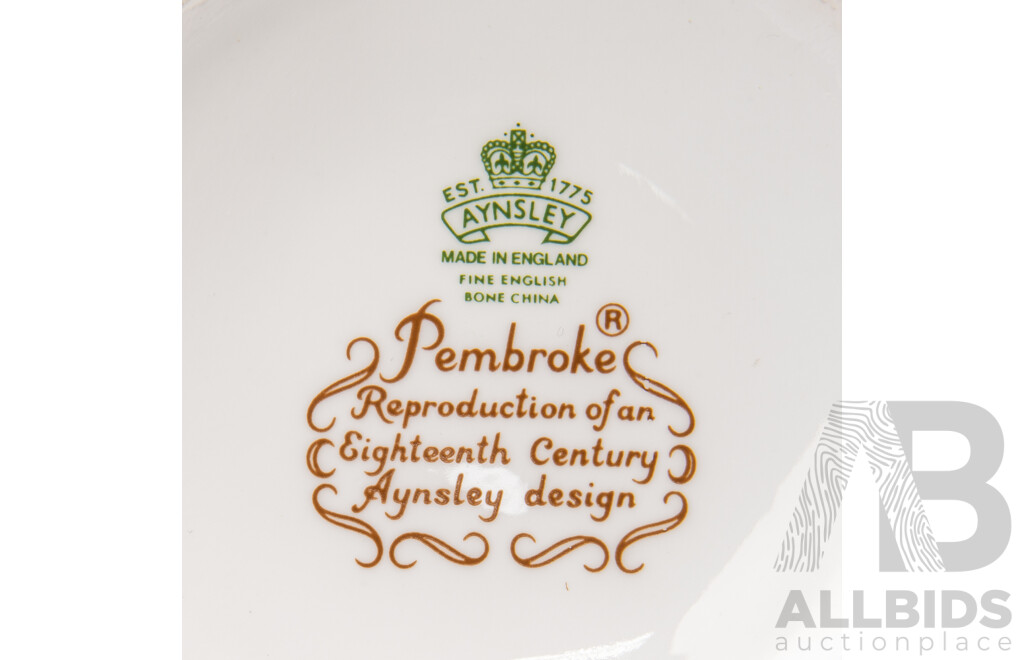 Collection Ceramic Decorator Pieces Including Aynsley Pembroke Reproduction 18th Century Design Vase, Maxwell & Williams Large Round Platter and More