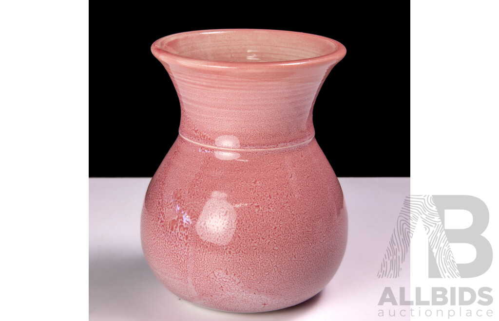 Hand Made and Glazed Studio Pottery Vase, Signature to Base
