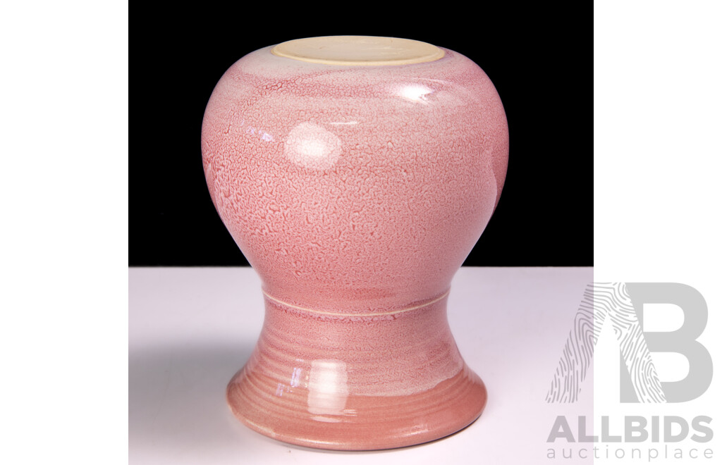 Hand Made and Glazed Studio Pottery Vase, Signature to Base