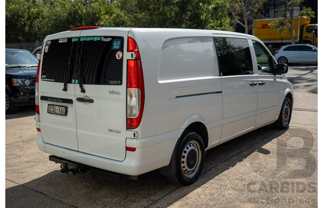 5/2014 Mercedes-Benz Vito 113cdi (LWB) MY14 4d Van Arctic White Turbo Diesel 2.1L