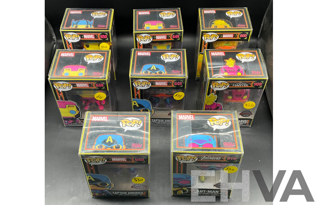 Marvel Pop! Collectable Figurines - Lot of 8 - ORP $239.99