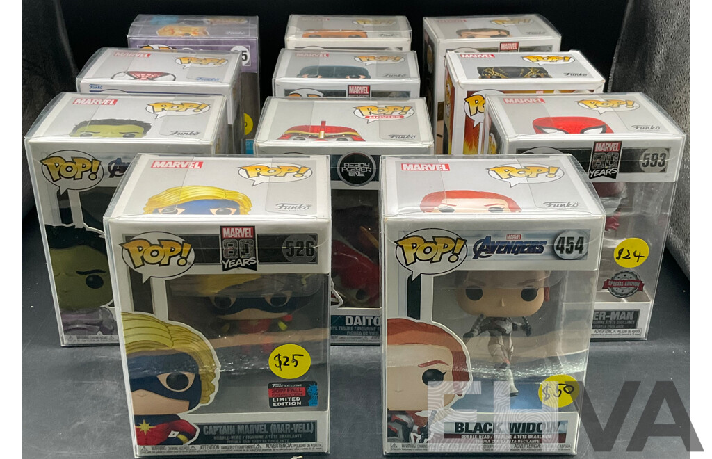 Marvel Pop! Collectable Figurines - Lot of 11 - ORP $239.99
