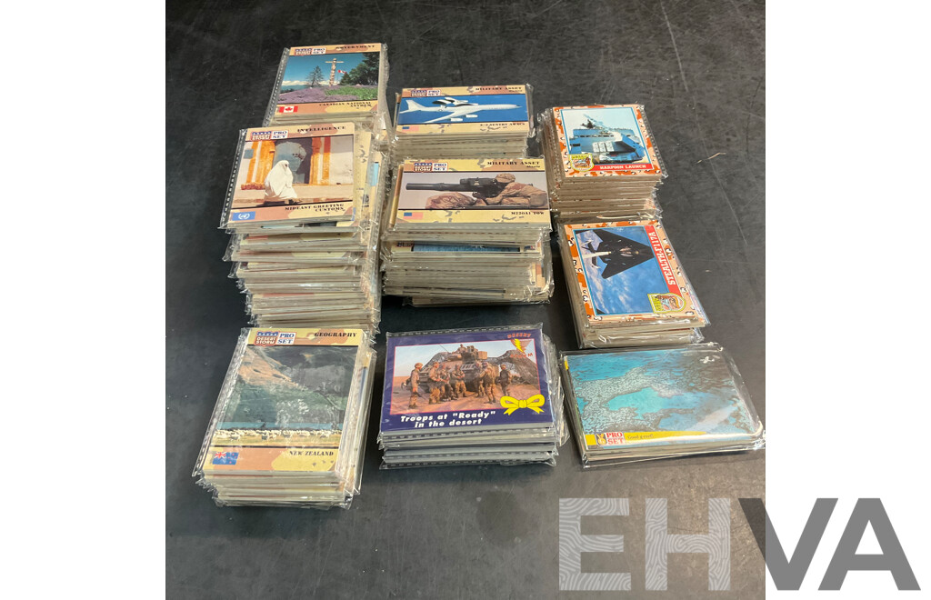 Bulk of Desert Storm Pro Set Trading Cards