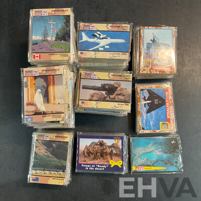 Bulk of Desert Storm Pro Set Trading Cards