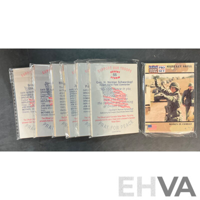 Bulk of Desert Storm Pro Set Trading Cards