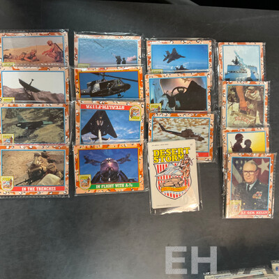 Bulk of Desert Storm Pro Set Trading Cards