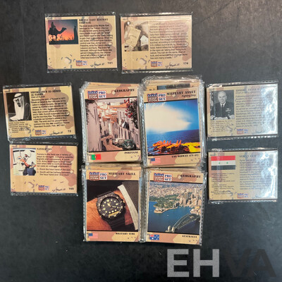 Bulk of Desert Storm Pro Set Trading Cards