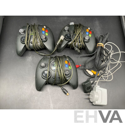Microsoft Original XBox Gaming Console with Controllers