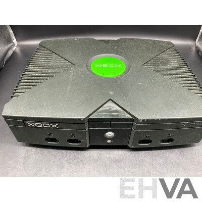 Microsoft Original XBox Gaming Console with Controllers
