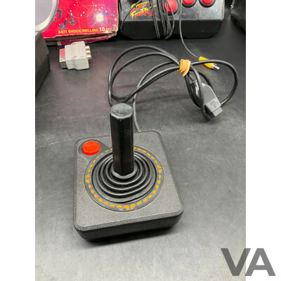 Assorted RETRO Video Games Joysticks and Sanyo CD Player - Lot of 4