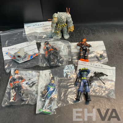 Vintage Collection of Action Figure Included YU GI OH, A.T.O.M.5, WWE, Power Ranger & More