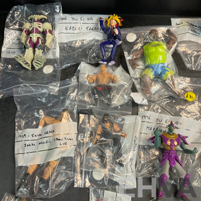 Vintage Collection of Action Figure Included YU GI OH, A.T.O.M.5, WWE, Power Ranger & More