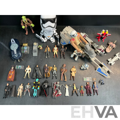 Assorted STAR WARS Action Figures  - Lot of 32