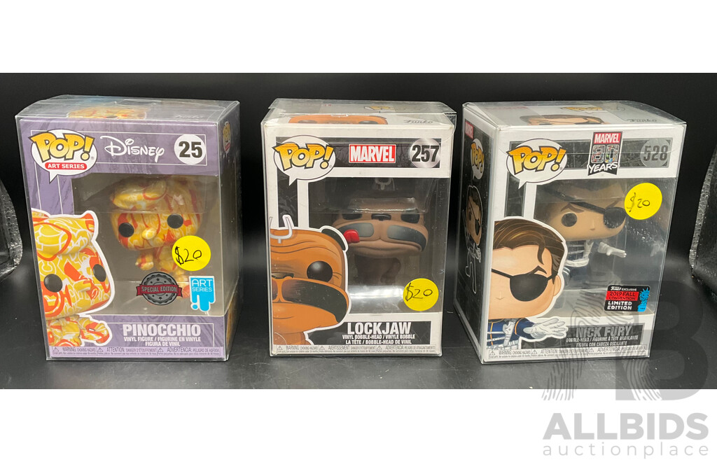 Marvel Pop! Collectable Figurines - Lot of 11 - ORP $239.99