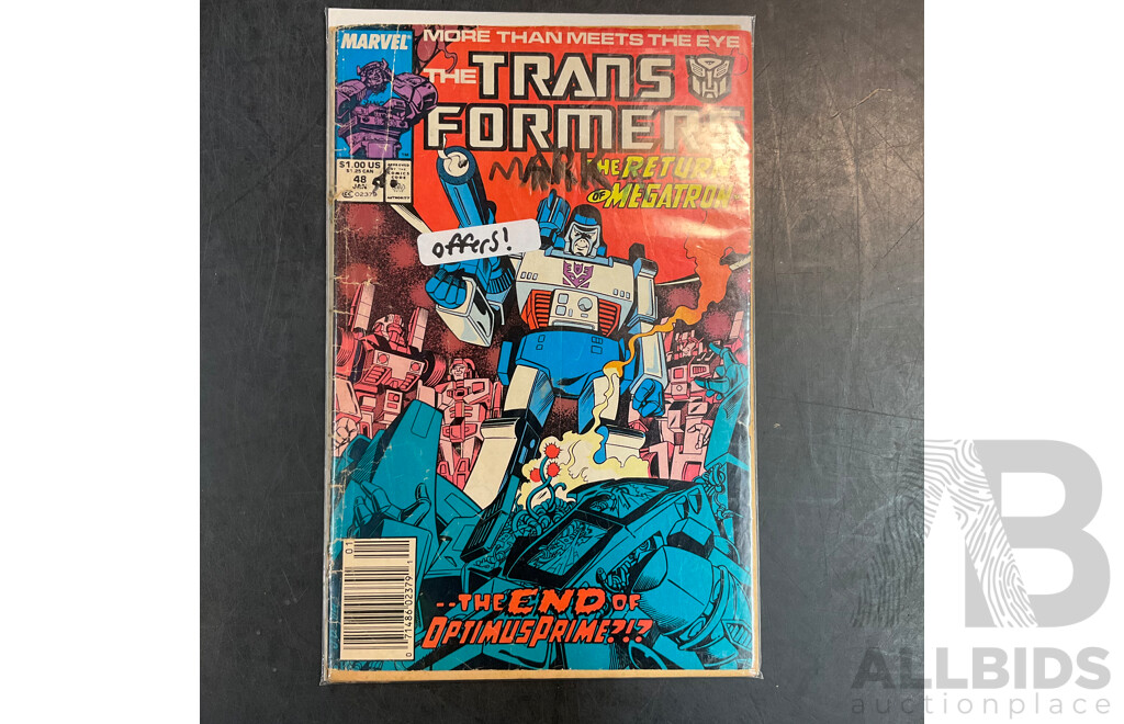 the Transformers #48 (1989) the Return of Megatorn