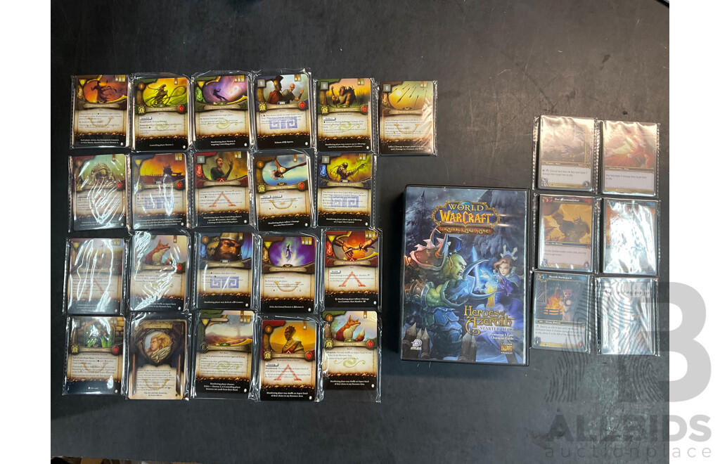 WORLD of WARCRAFT & TWILIGHT of the GOD Collectable Card Game  (6 Packs + 21 Packs+ Starter Deck )
