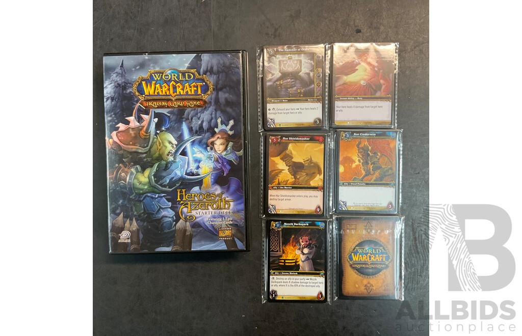 WORLD of WARCRAFT & TWILIGHT of the GOD Collectable Card Game  (6 Packs + 21 Packs+ Starter Deck )