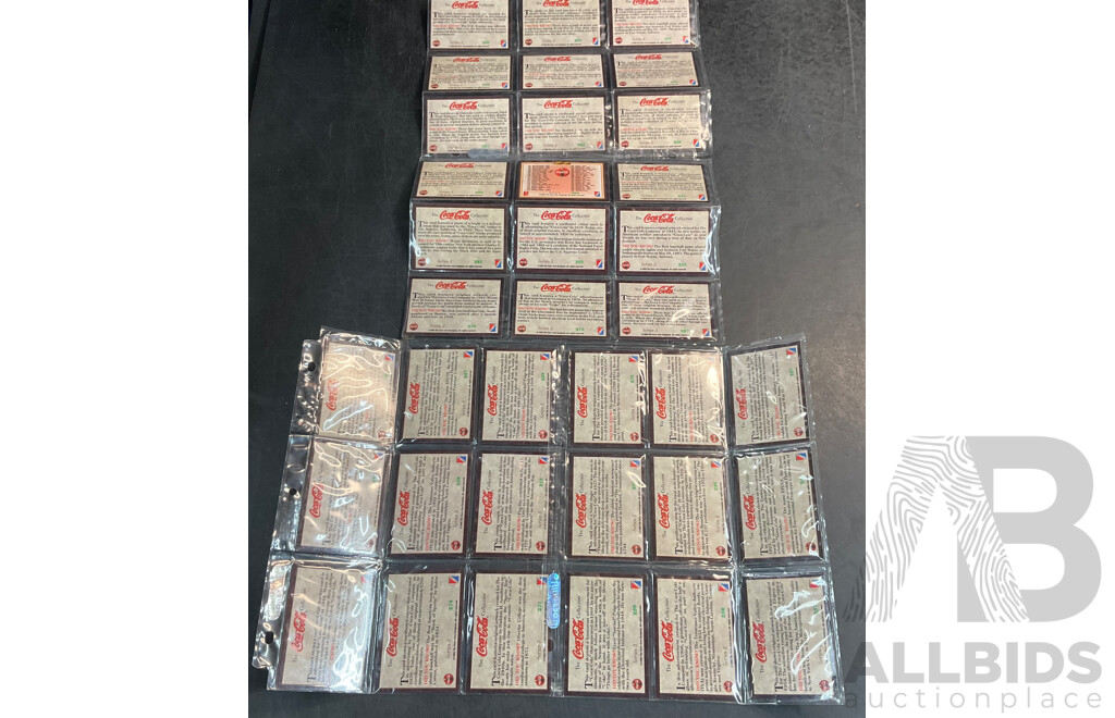 Vintage COCA-COLA Collectible Cards- Lot of 36