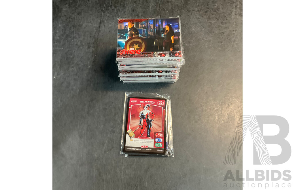 AVENGERS & JUSTICE LEAGUE Collectible Cards (13 Packs + 2 Packs)
