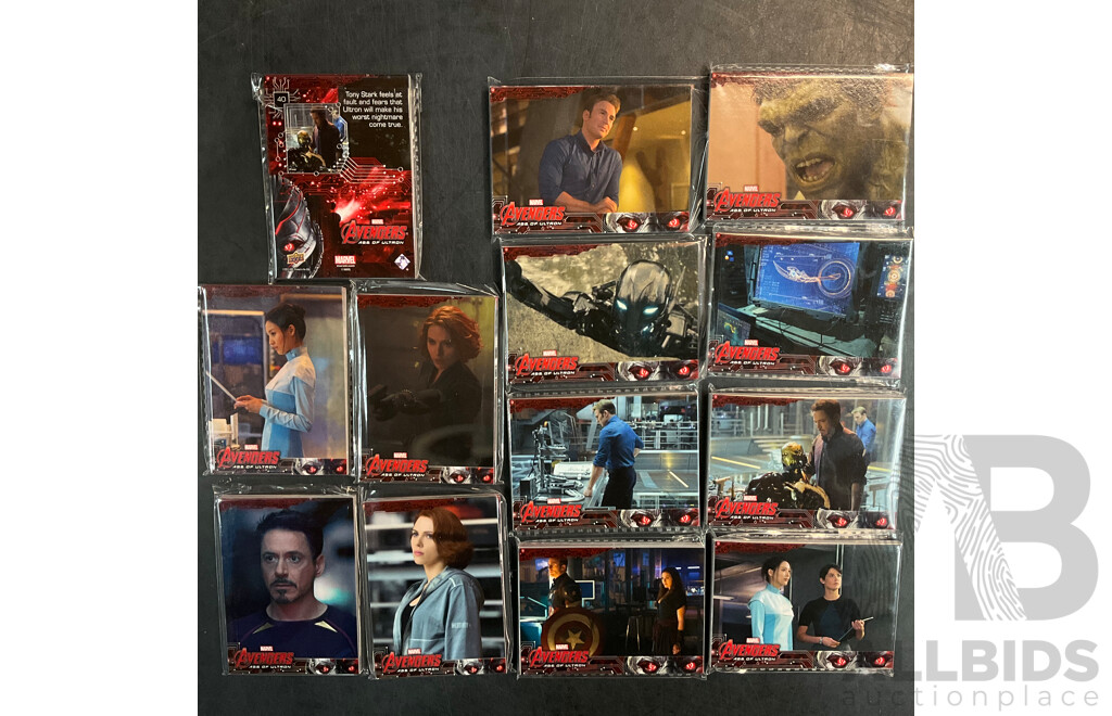 AVENGERS & JUSTICE LEAGUE Collectible Cards (13 Packs + 2 Packs)