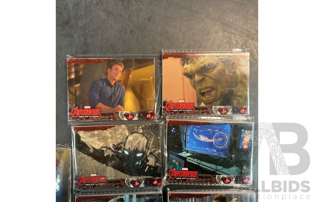 AVENGERS & JUSTICE LEAGUE Collectible Cards (13 Packs + 2 Packs)