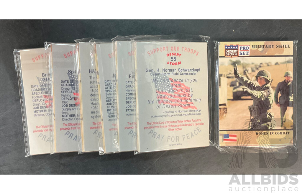 Bulk of Desert Storm Pro Set Trading Cards