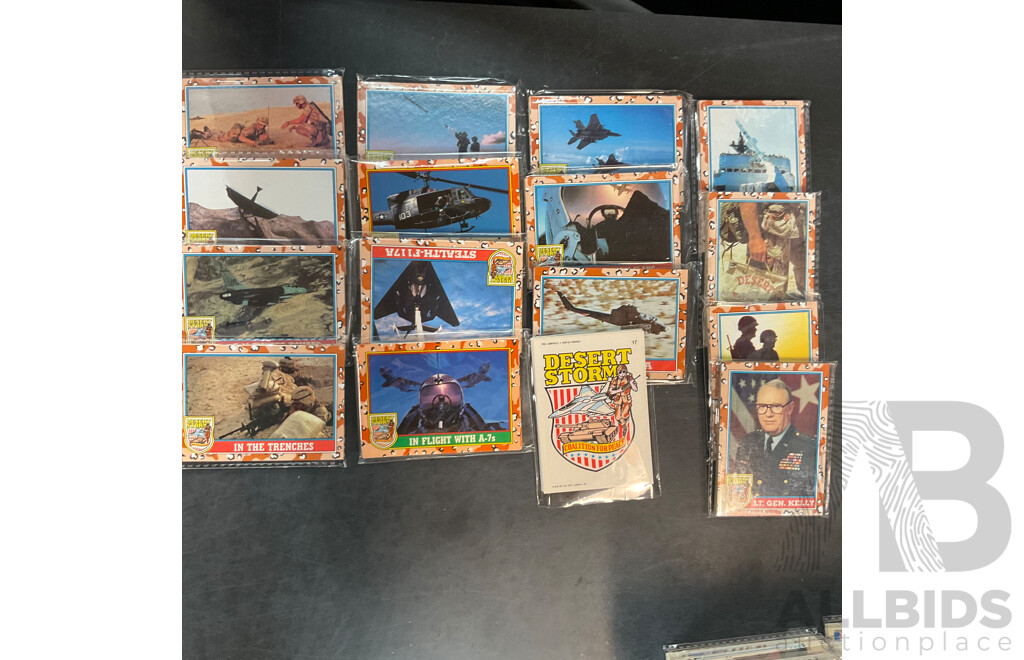 Bulk of Desert Storm Pro Set Trading Cards