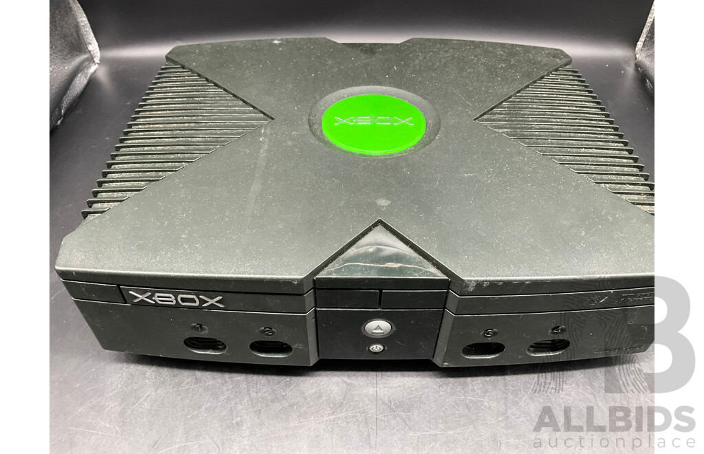 Microsoft Original XBox Gaming Console with Controllers
