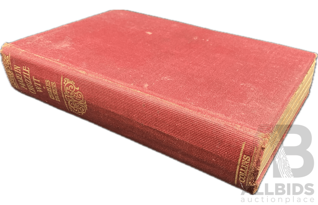W.M. THACKERAY - VANITY FAIR Vol.I. and II., BALZAG - CESAR BIROTT, CHARLES DICKENS - MARTIN CHUZZLE WIT, Collection of Four Vintage Books Published by COLLINS 1920s