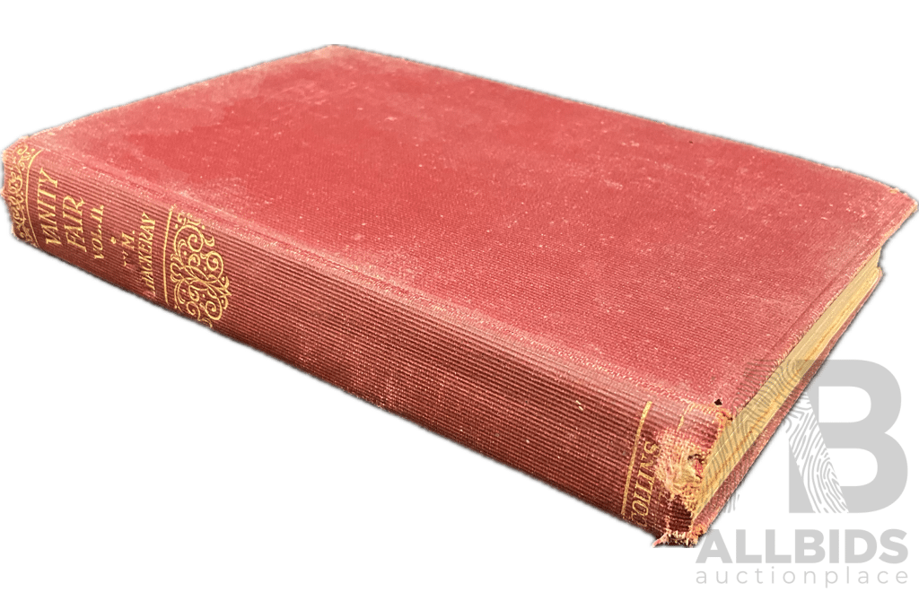 W.M. THACKERAY - VANITY FAIR Vol.I. and II., BALZAG - CESAR BIROTT, CHARLES DICKENS - MARTIN CHUZZLE WIT, Collection of Four Vintage Books Published by COLLINS 1920s