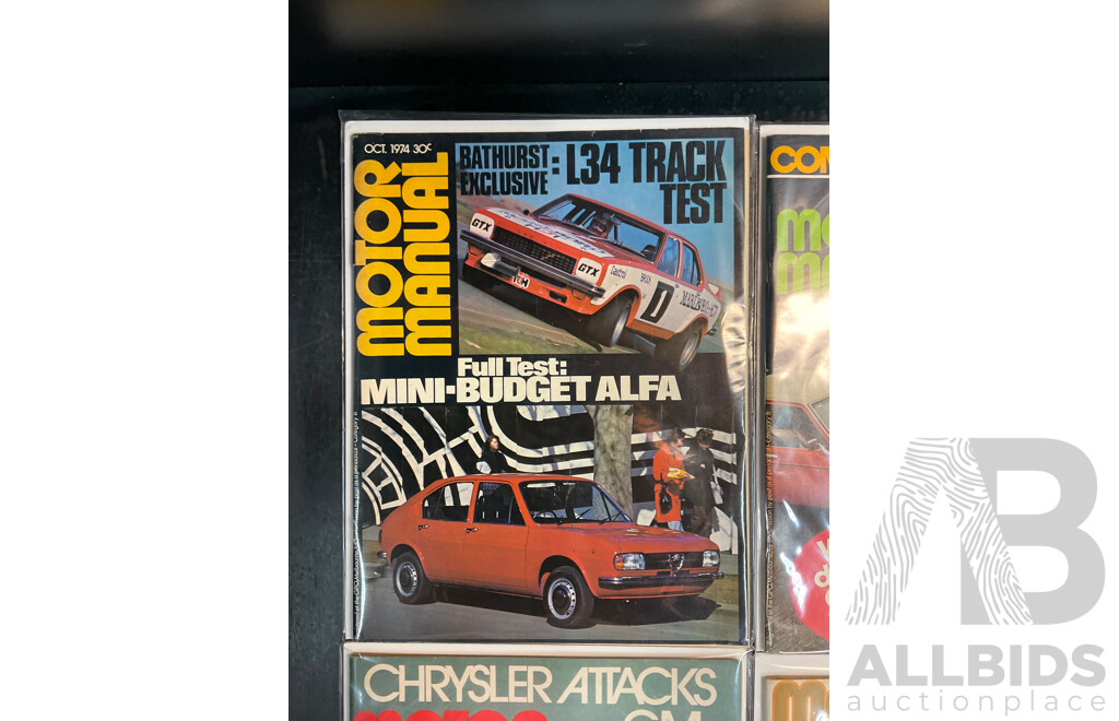 Collection of 9 Vintage MOTOR MANUAL Magazines (1974-1975)